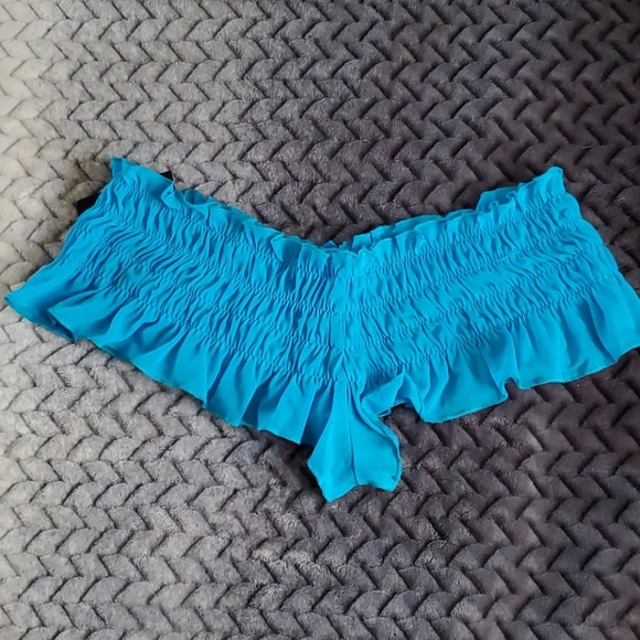 NWT blue ruffle thong size M/L - Picture 3 of 3
